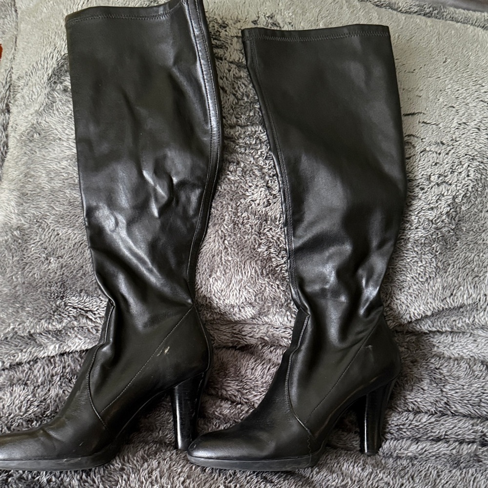 Franco Sarto Black Over the Knee Boots